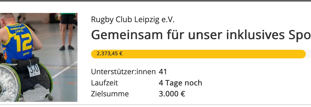 Fast geschafft: Noch fehlen 526,55 Euro fürs Inklusive Sportfest 2025